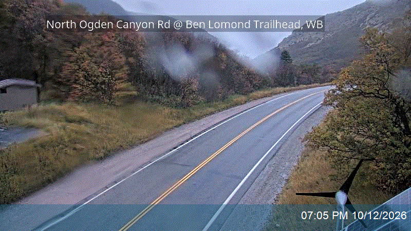 North Ogden Canyon Rd @ Ben Lomond Trailhead, WB