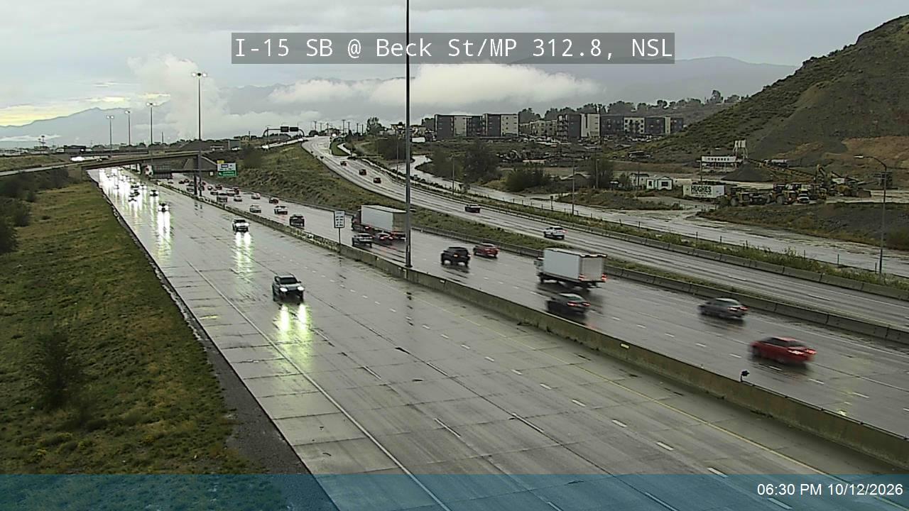 I-15 SB @ Beck St / US-89 / MP 312.8, NSL