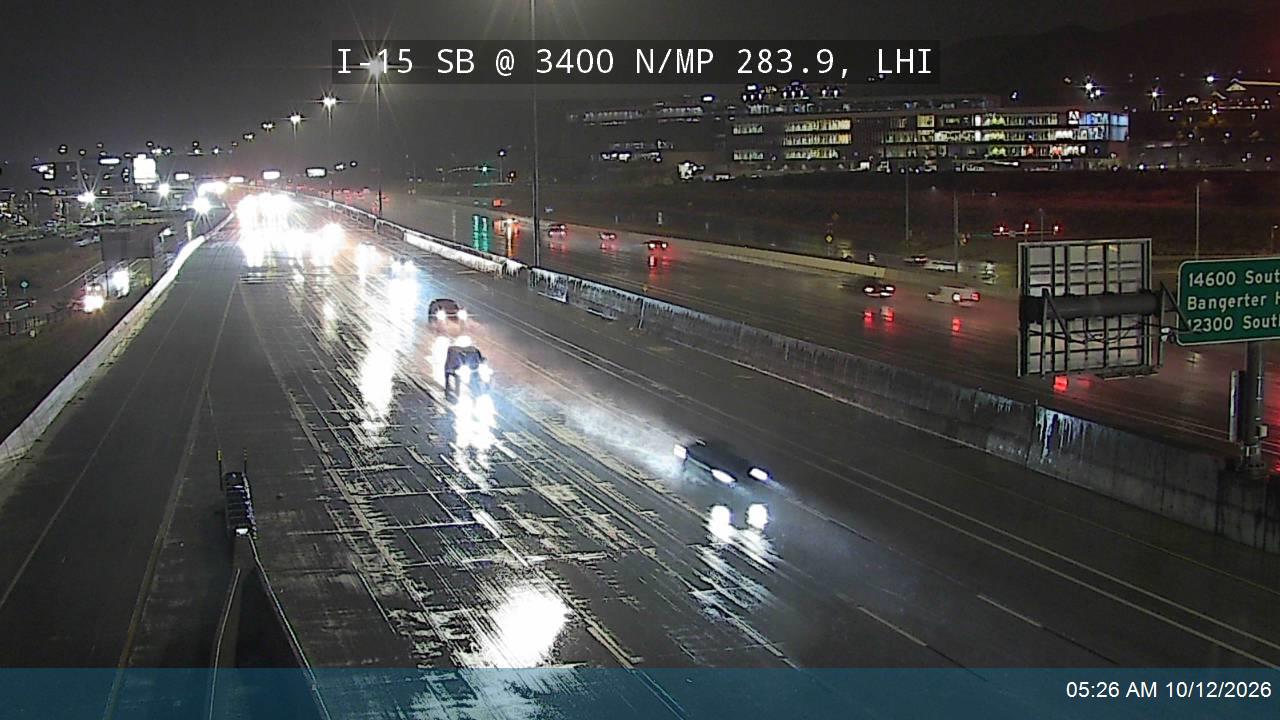I-15 SB @ 3400 N / MP 283.9, LHI
