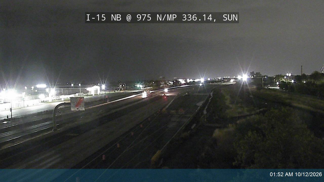I-15 NB @ 975 N / MP 336.14, SUN