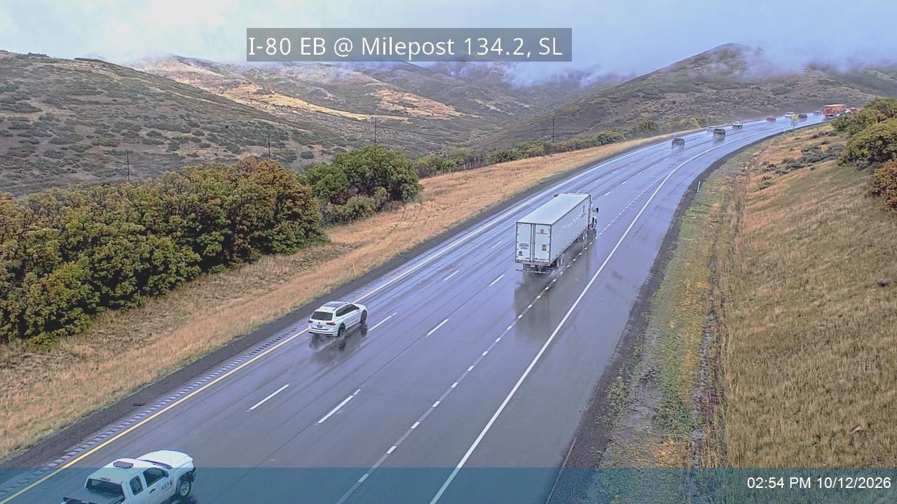 I-80 / Parleys Canyon EB @ Milepost 134.2, SL