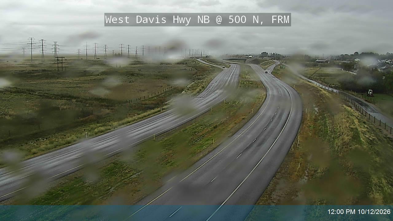 West Davis Hwy / SR-177 NB @ 500 N / MP 3.44, FRM