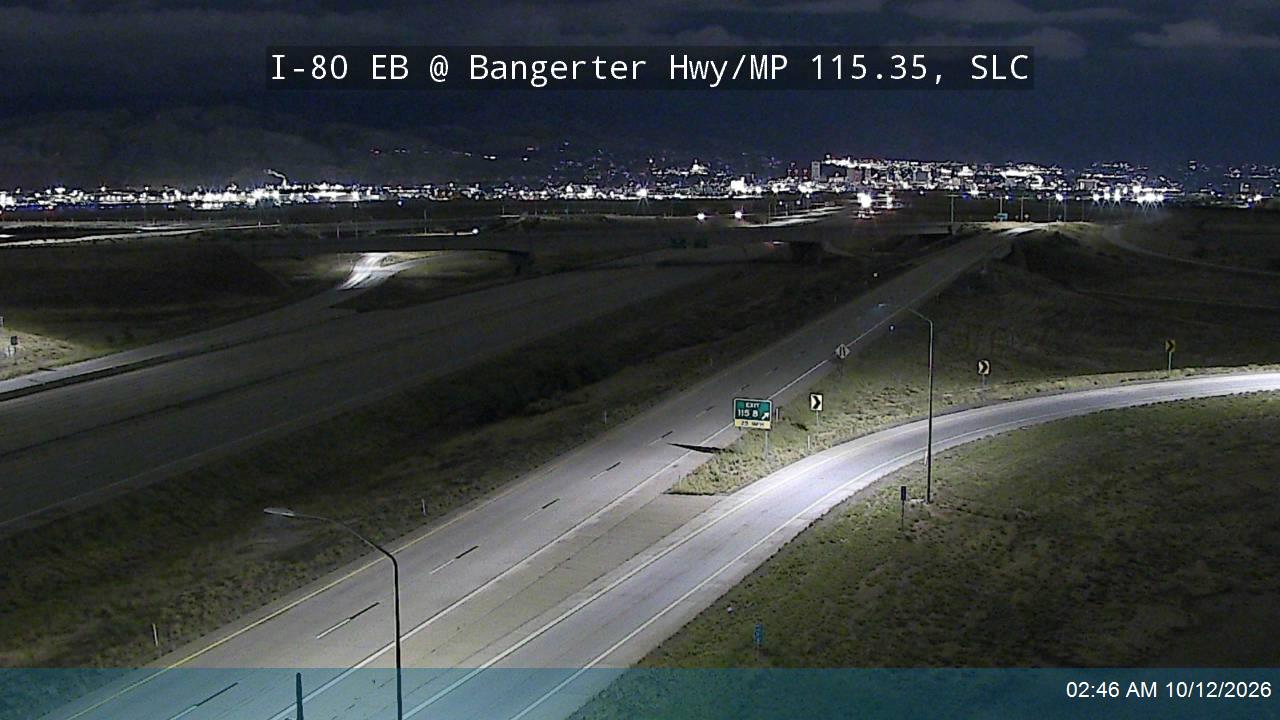 I-80 EB @ Bangerter Hwy / 4000 W / SR-154 / MP 115.35, SLC