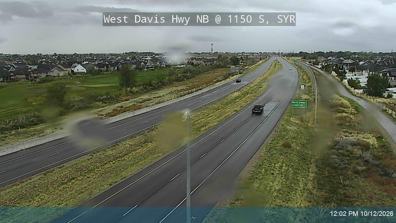West Davis Hwy / SR-177 NB @ 1150 S / MP 14.42, SYR