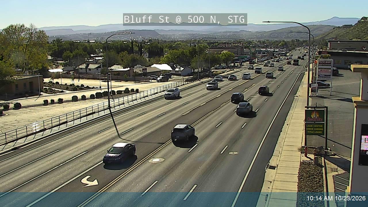 Bluff St / SR-18 @ 500 N, STG