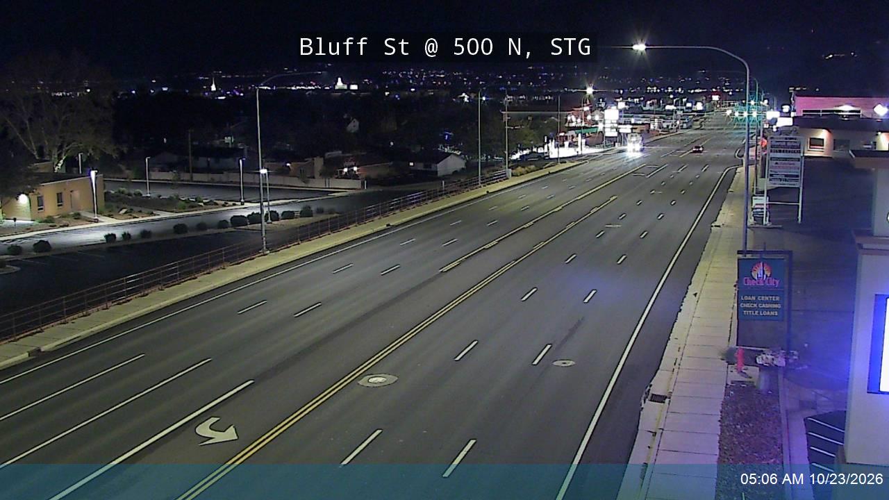 Bluff St / SR-18 @ 500 N, STG