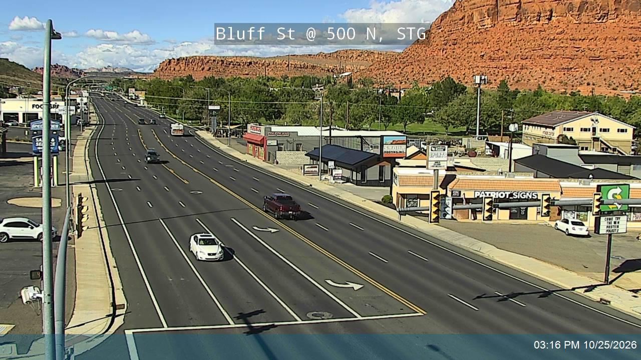 Bluff St / SR-18 @ 500 N, STG