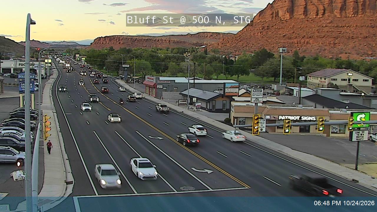 Bluff St / SR-18 @ 500 N, STG