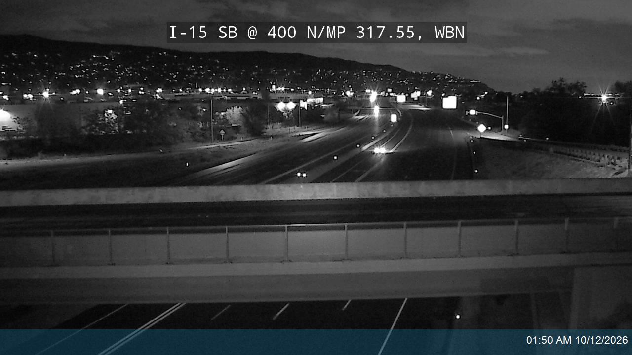 I-15 SB @ 400 N / SR-106 / MP 317.55, WBN