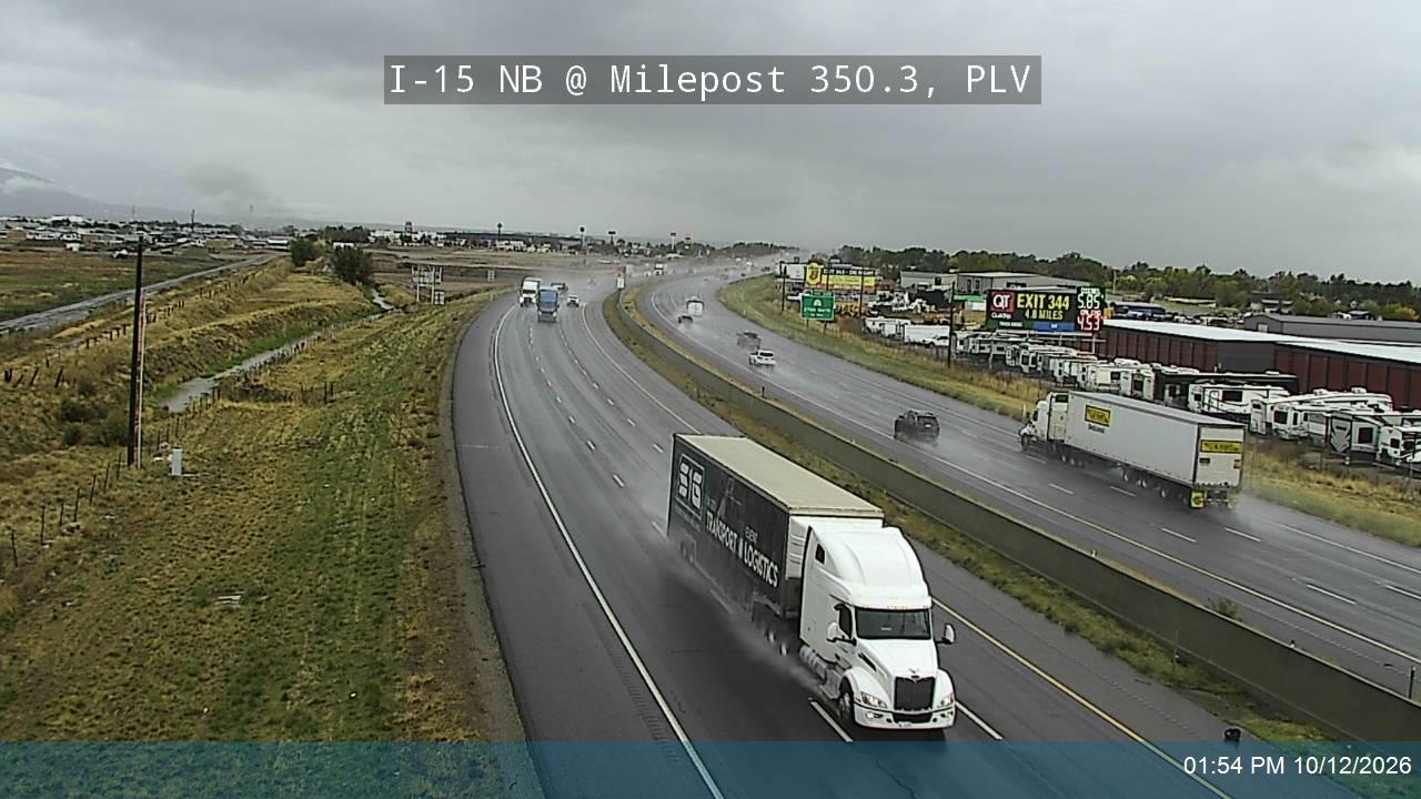 I-15 NB @ Milepost 350.3, PLV