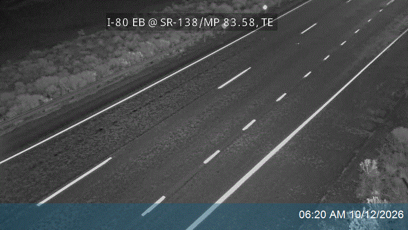 I-80 EB @ SR-138 / MP 83.58, TE