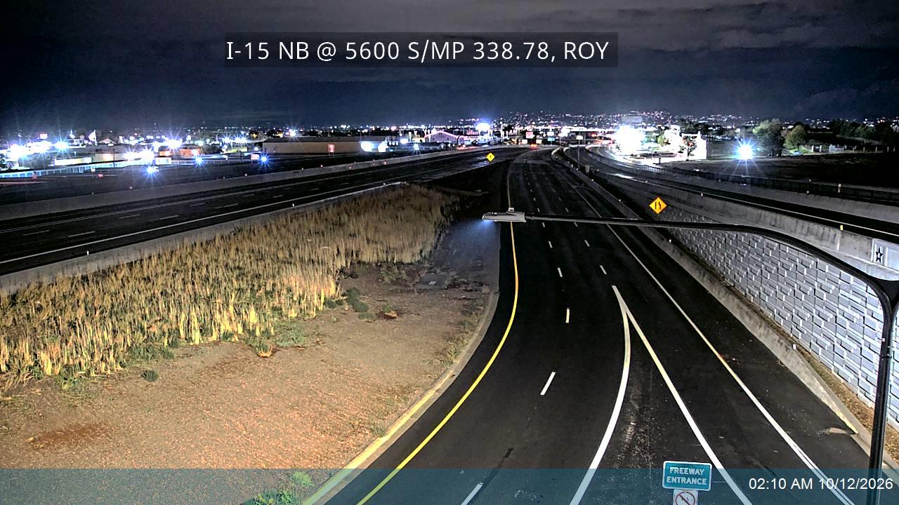 I-15 NB @ MP 338.28 / 5600 S, ROY