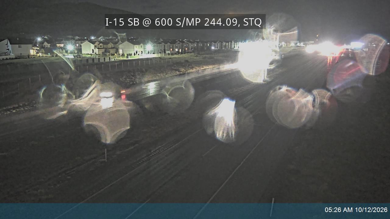 I-15 SB @ Center St / Milepost 244.09, STQ