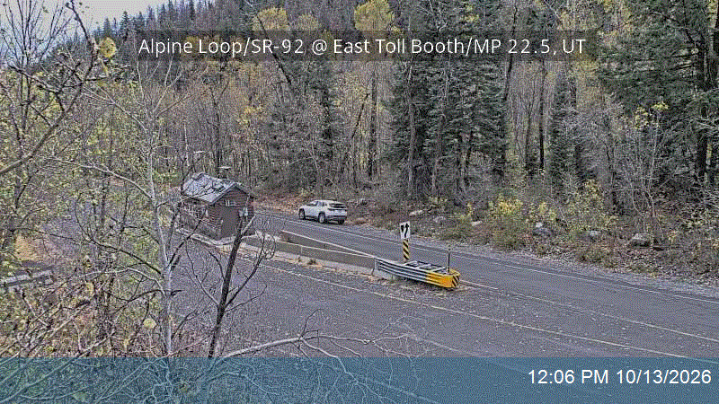Alpine Loop / SR-92 @ East Toll Booth / MP 22.5, UT
