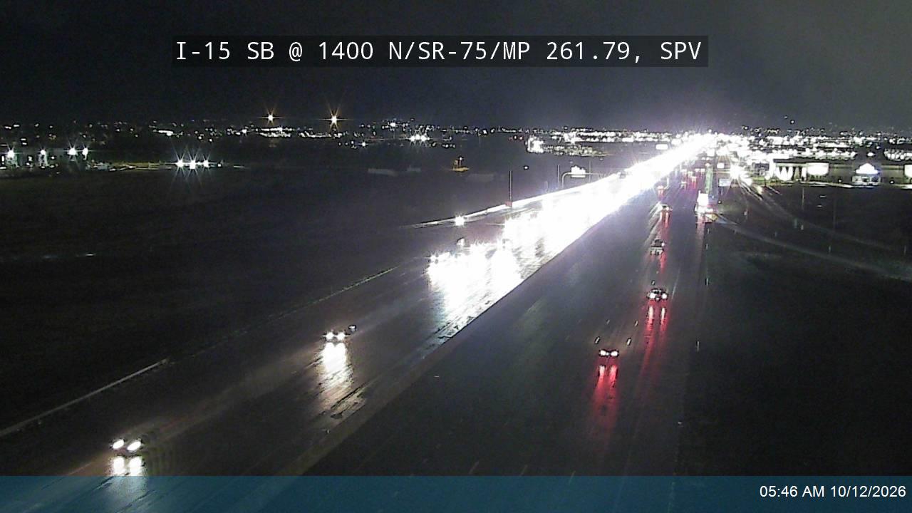 I-15 SB @ 1400 N / SR-75 / MP 261.79, SPV
