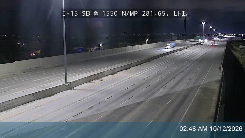 I-15 SB @ 1550 N / MP 281.65, LHI