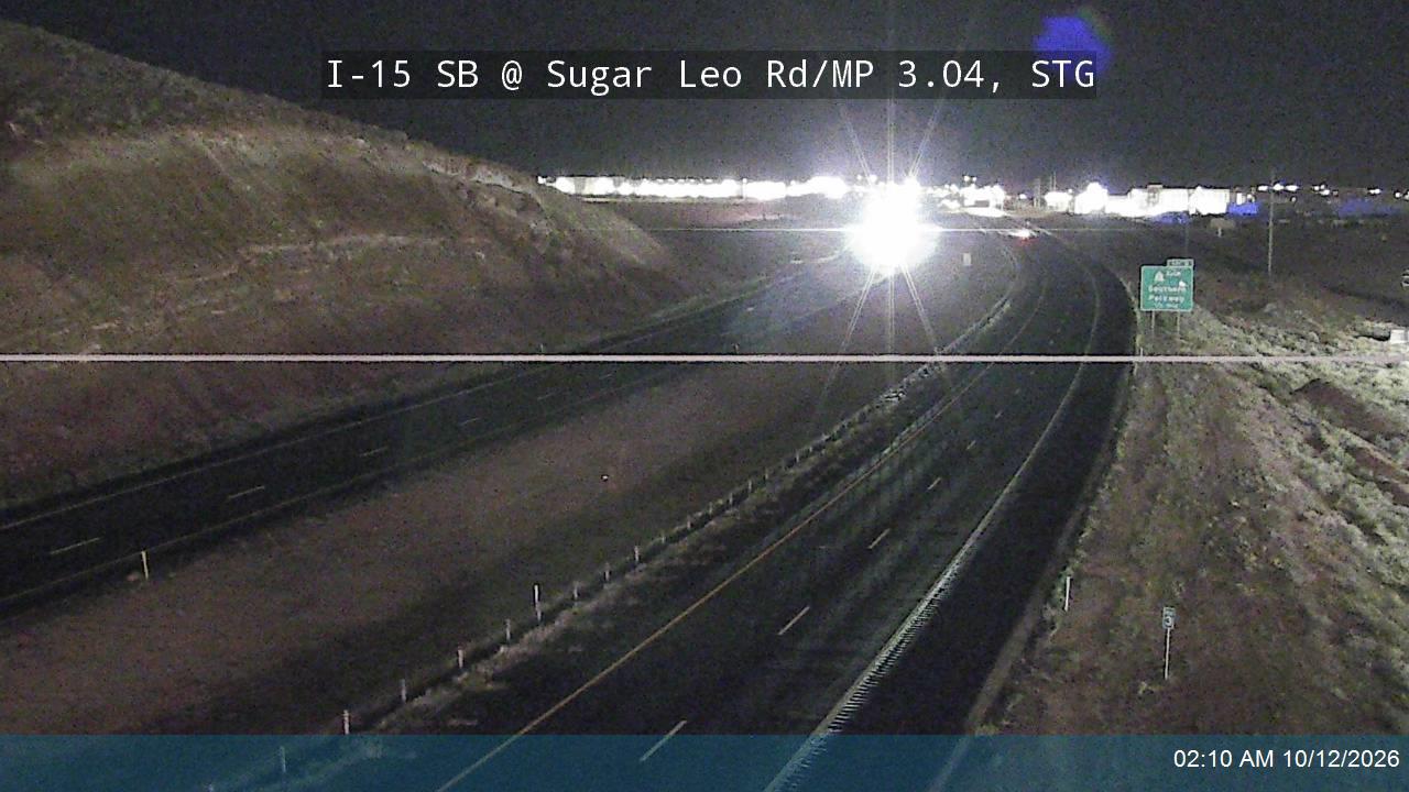 I-15 SB @ Sugar Leo Rd / MP 3.04, STG