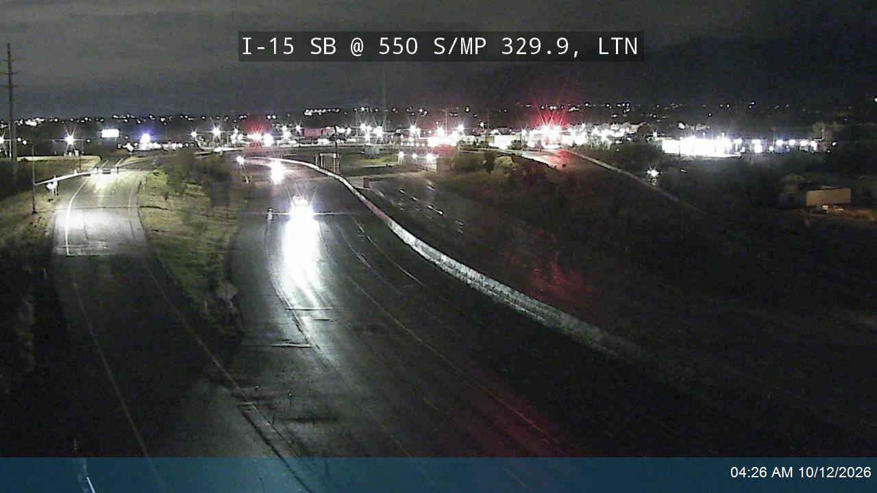 I-15 SB @ 550 S / MP 329.9, LTN