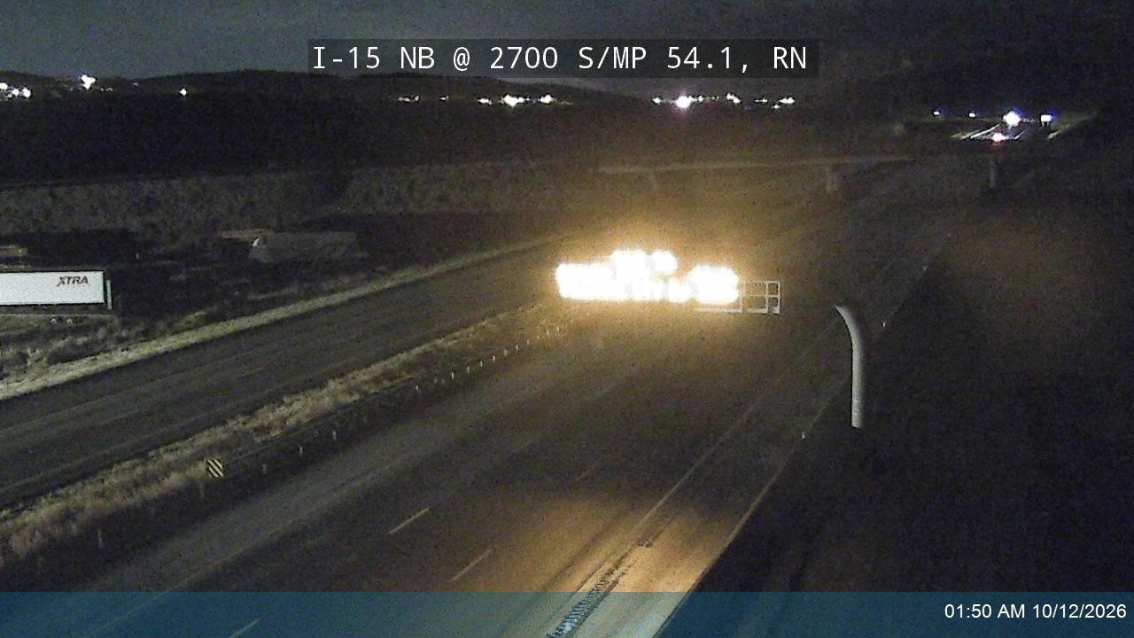 I-15 NB @ Cedar City / MP 54.1, RN