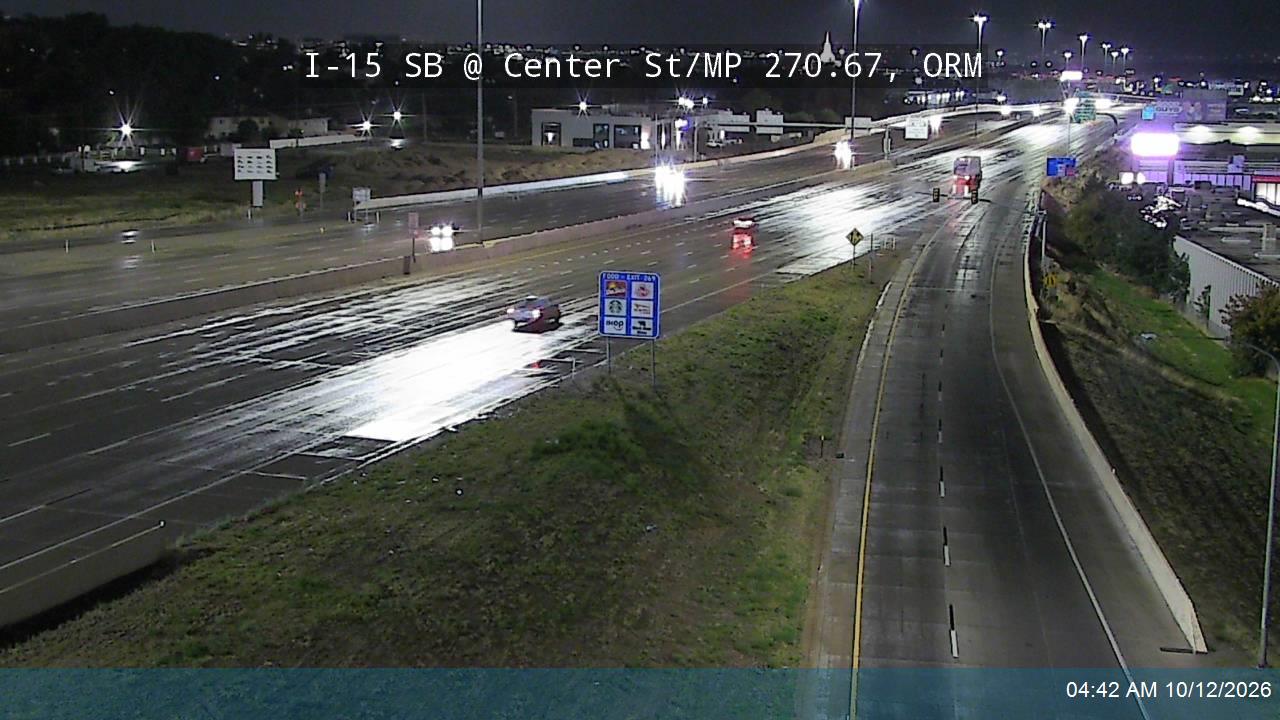 I-15 SB @ Center St / MP 270.67, ORM
