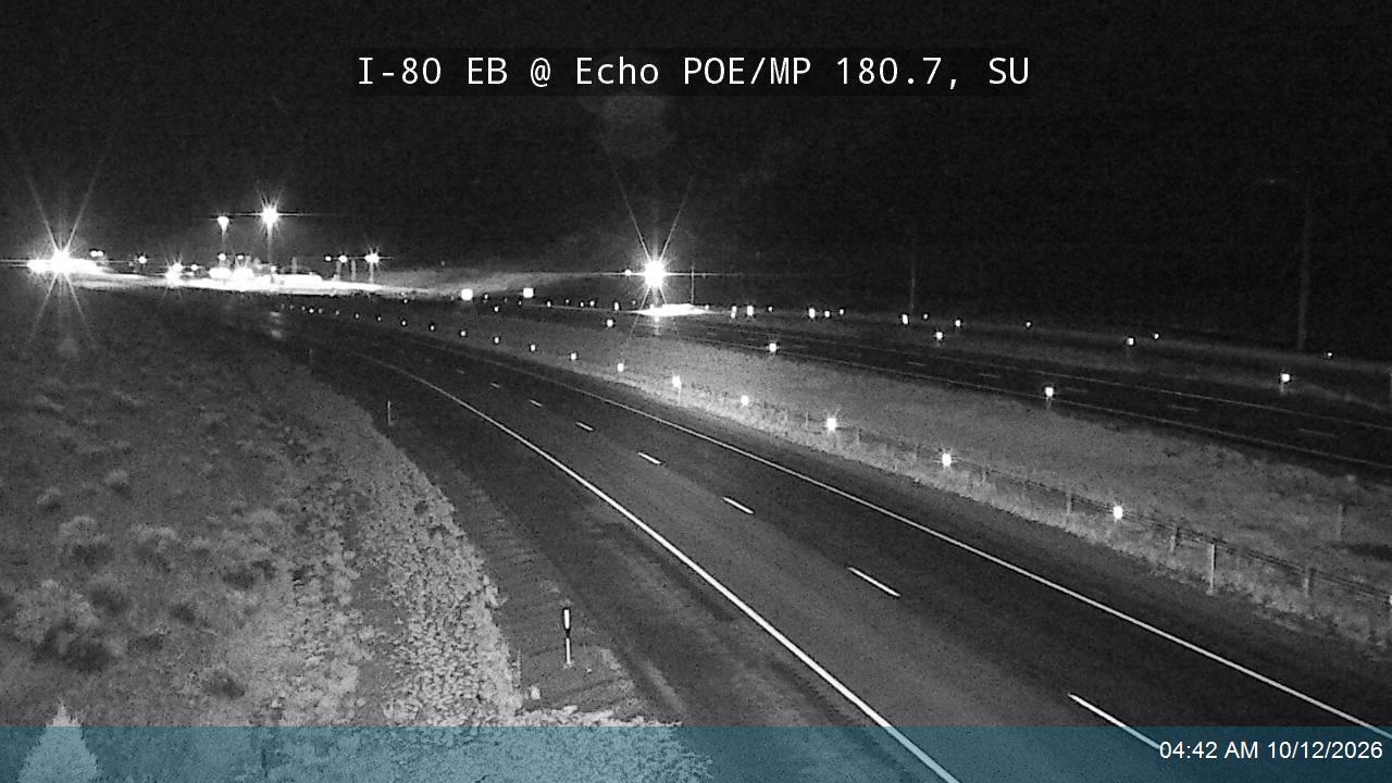 I-80 EB @ Echo POE / MP 180.7, SU