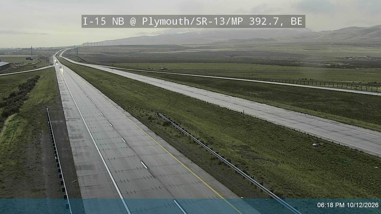 I-15 NB @ Plymouth / SR-13 / MP 392.7, BE