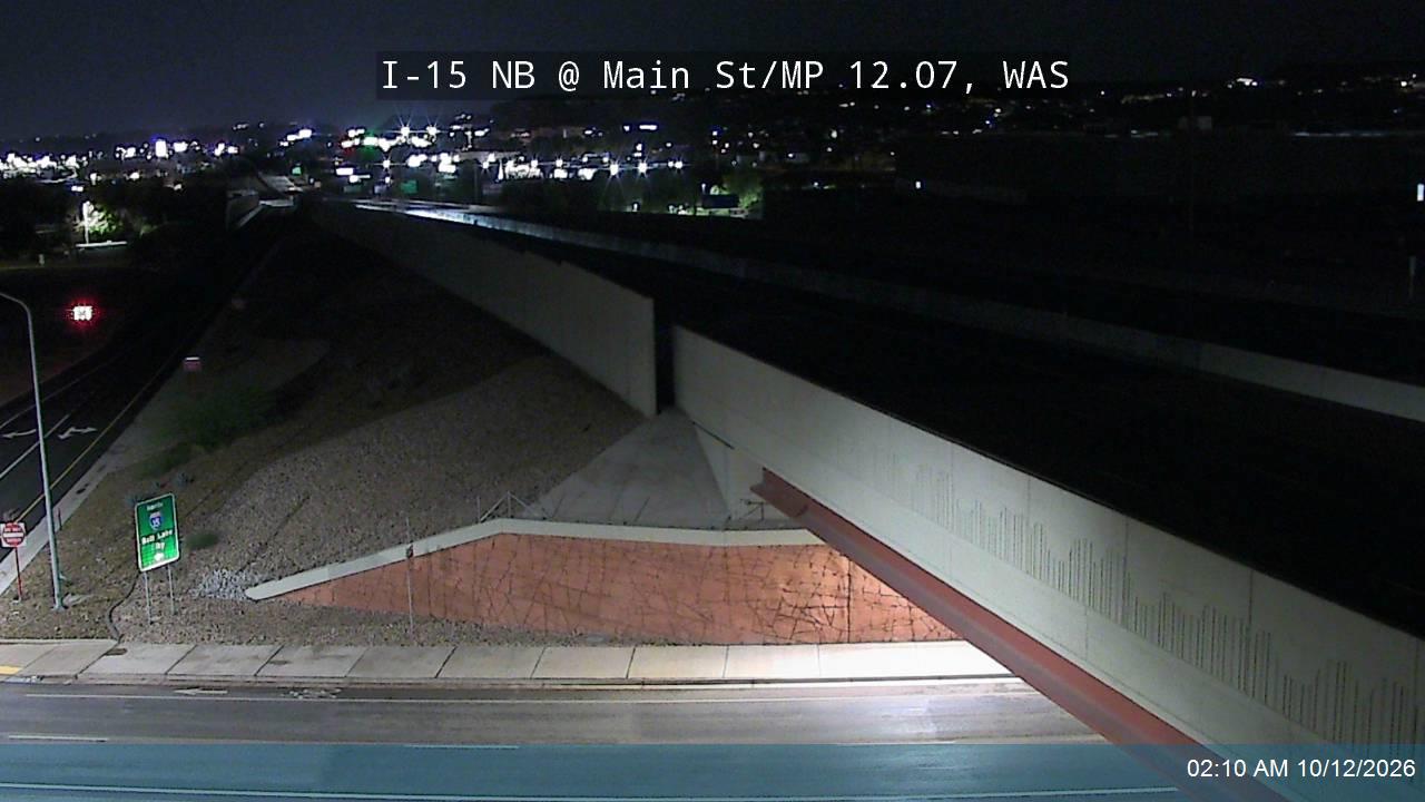 I-15 NB @ Main St /  MP 12.07, WAS