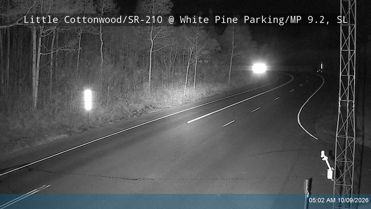 Little Cottonwood Rd / SR-210 EB @ White Pine Parking / MP 9.2, SL