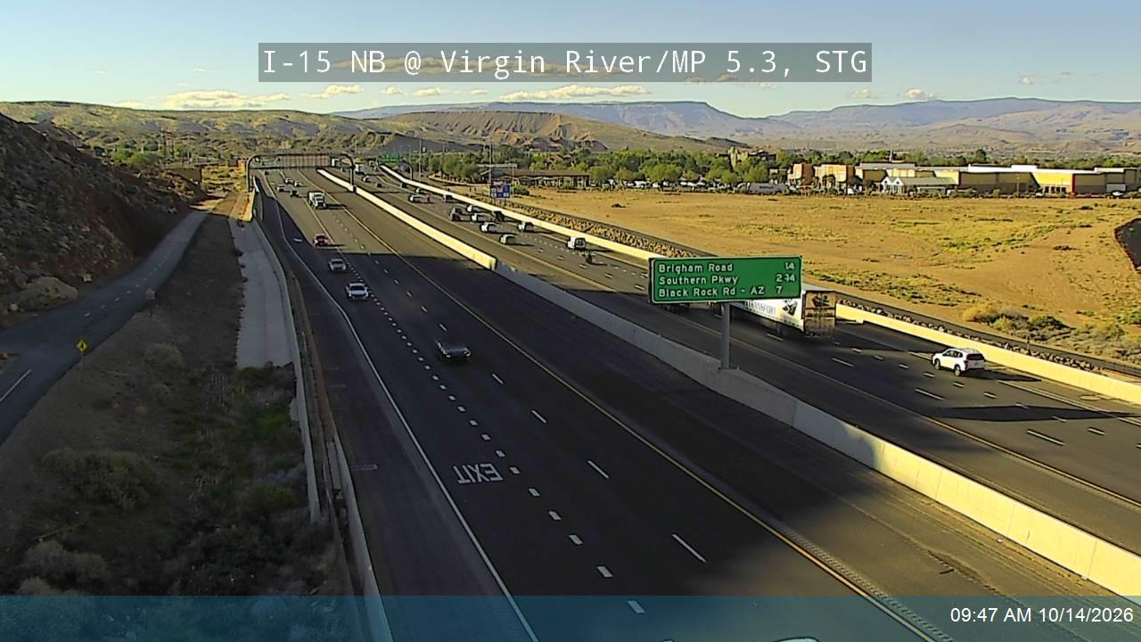 I-15 NB @ Virgin River / MP 5.3, STG
