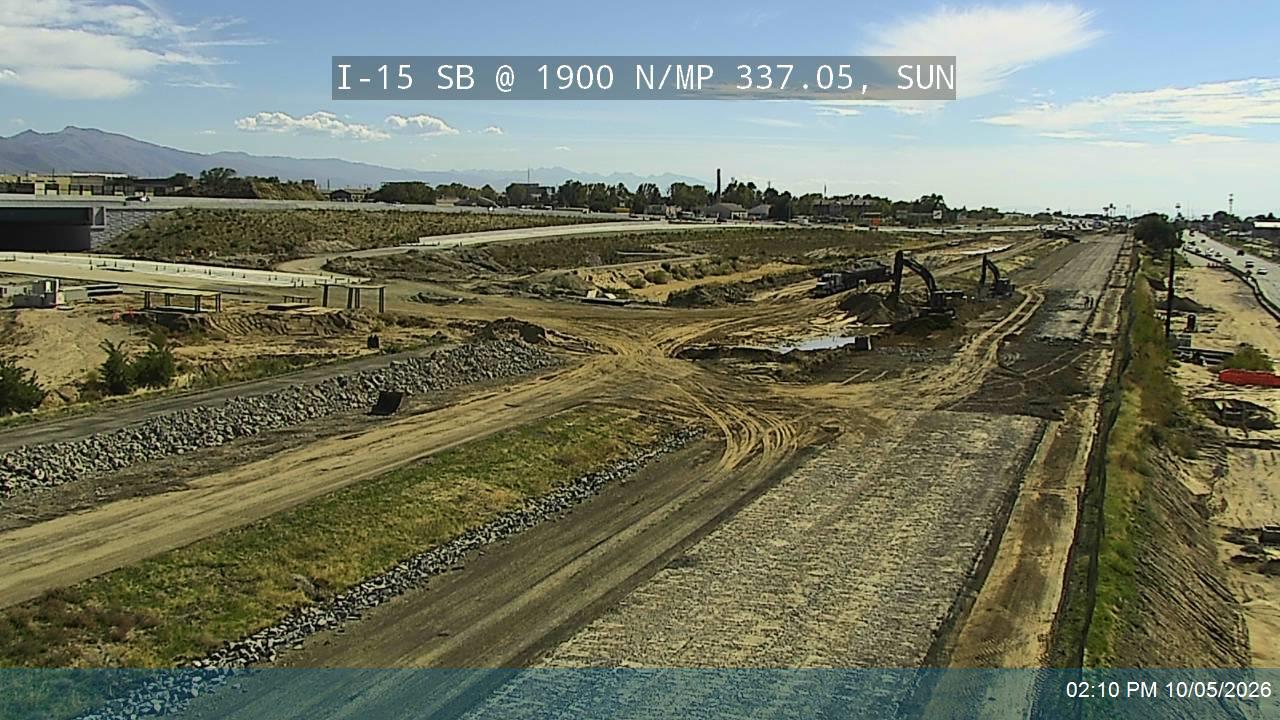 I-15 SB @ 1900 N / MP 337.05, SUN