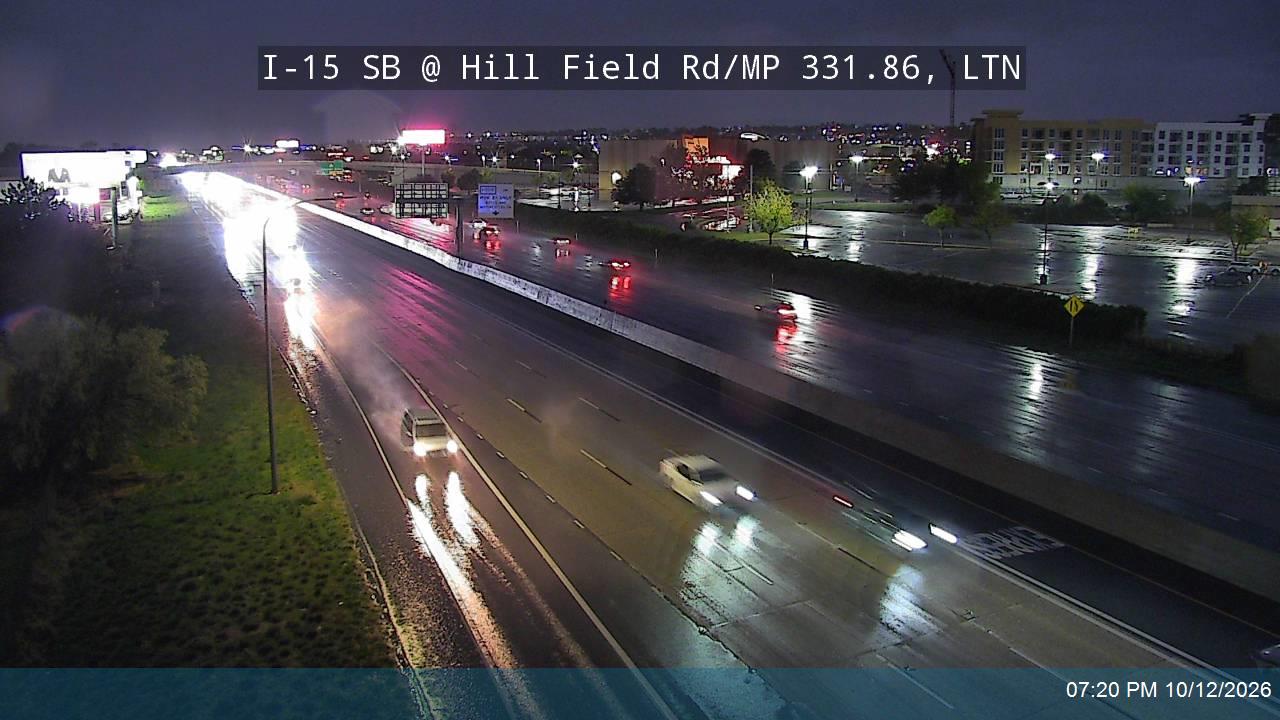 I-15 SB @ Hill Field Rd / 1150 N / SR-232 / MP 331.86, LTN