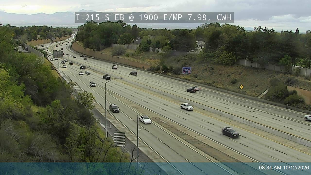 I-215 S EB @ 1900 E / MP 7.98, CWH
