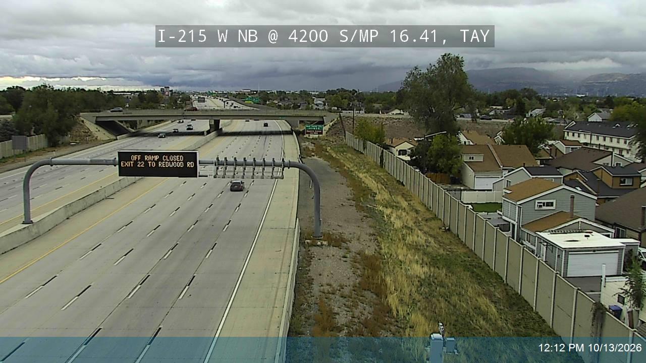 I-215 W NB @ 4200 S / MP 16.41, TAY