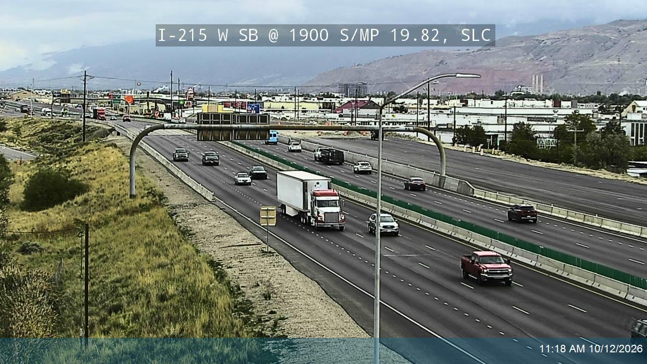 I-215 W SB @ 1900 S / MP 19.82, SLC