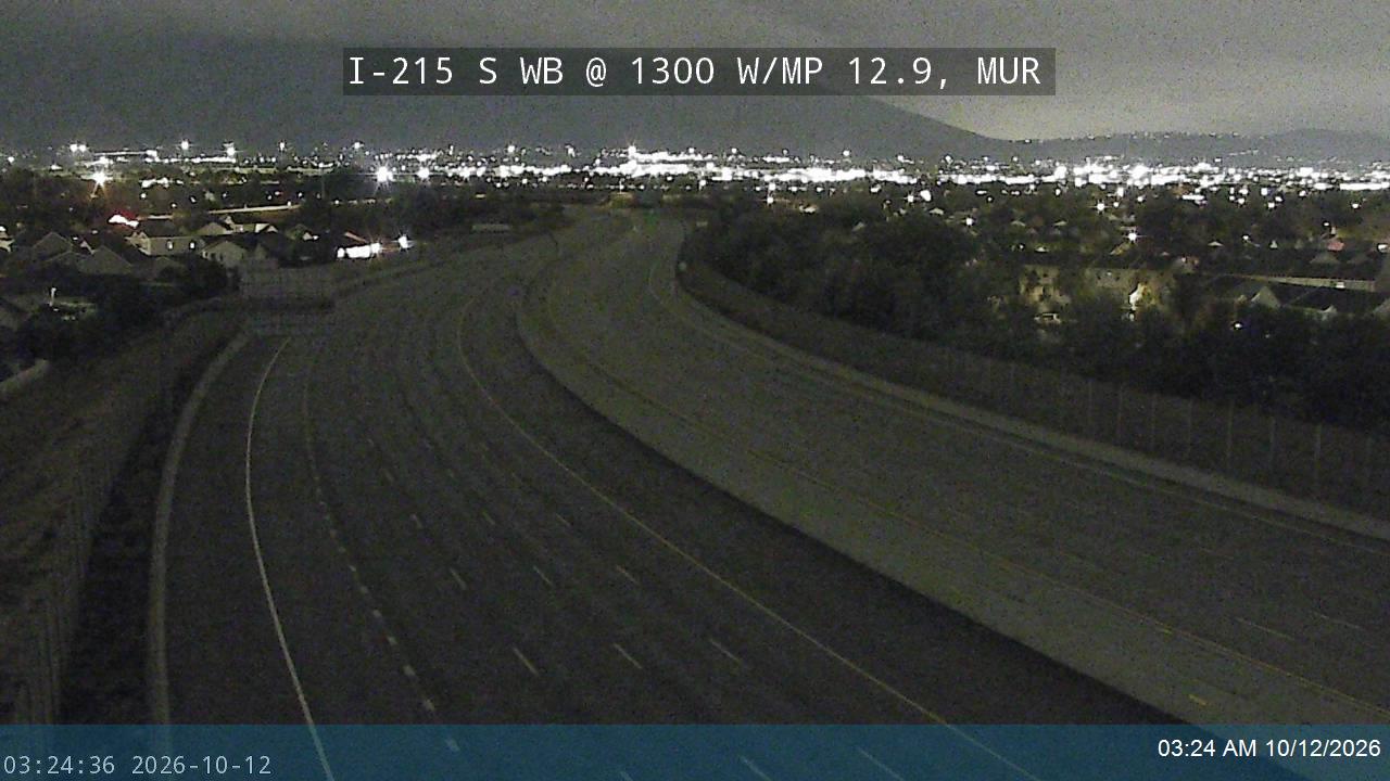 I-215 S WB @ 1300 W / MP 12.9, MUR