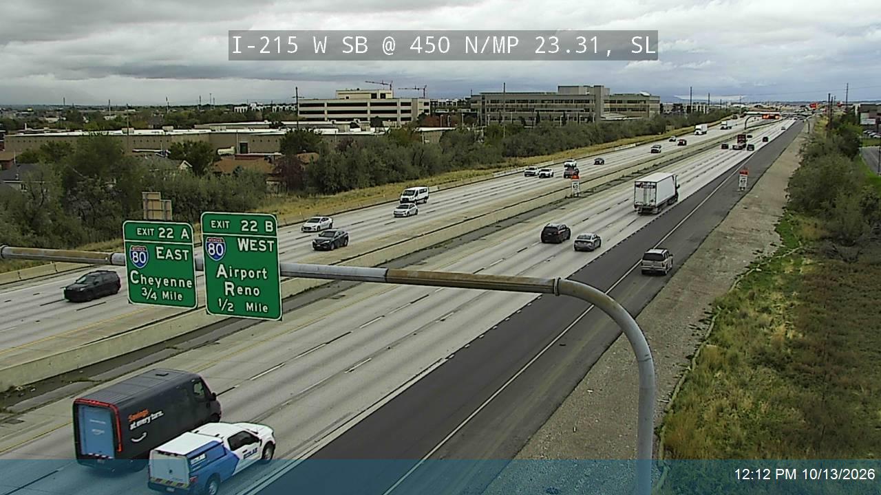 I-215 W SB @ 450 N / MP 23.31, SLC
