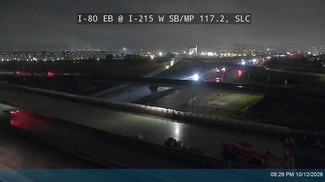 I-80 EB @ I-215 W SB / MP 117.2, SLC
