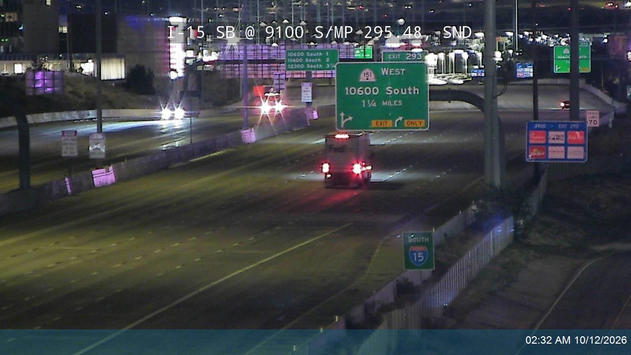 I-15 SB @ 9100 S / MP 295.48, SND