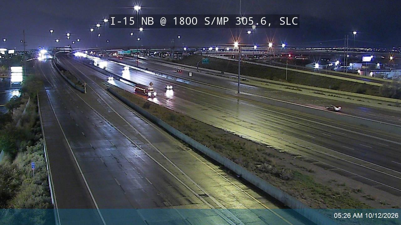 I-15 NB @ 1800 S / MP 305.6, SLC