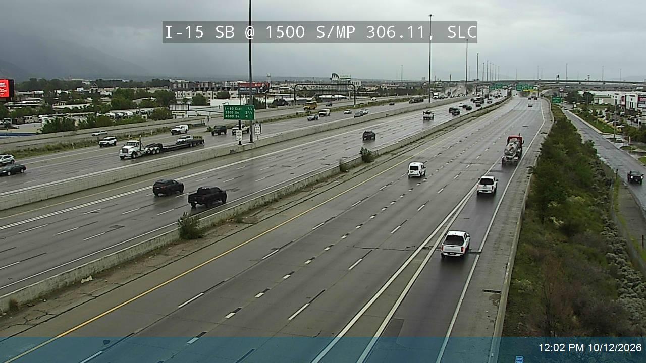 I-15 SB @ 1500 S / MP 306.11, SLC