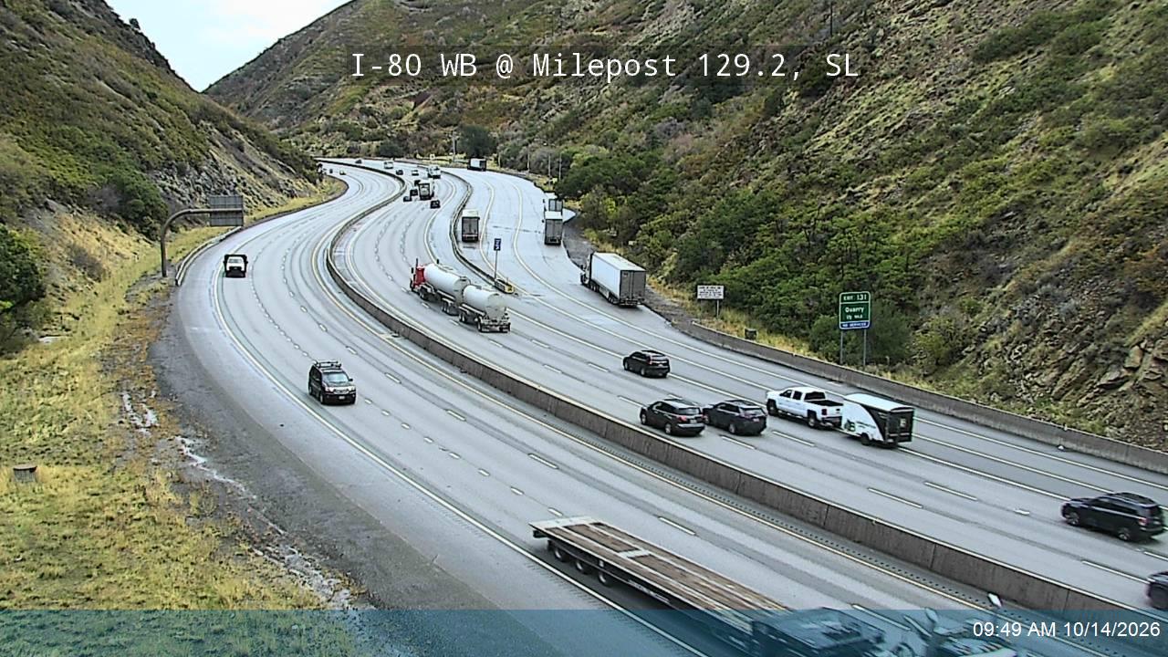I-80 / Parleys Canyon WB @ Chain Up Area West / MP 129.2, SL