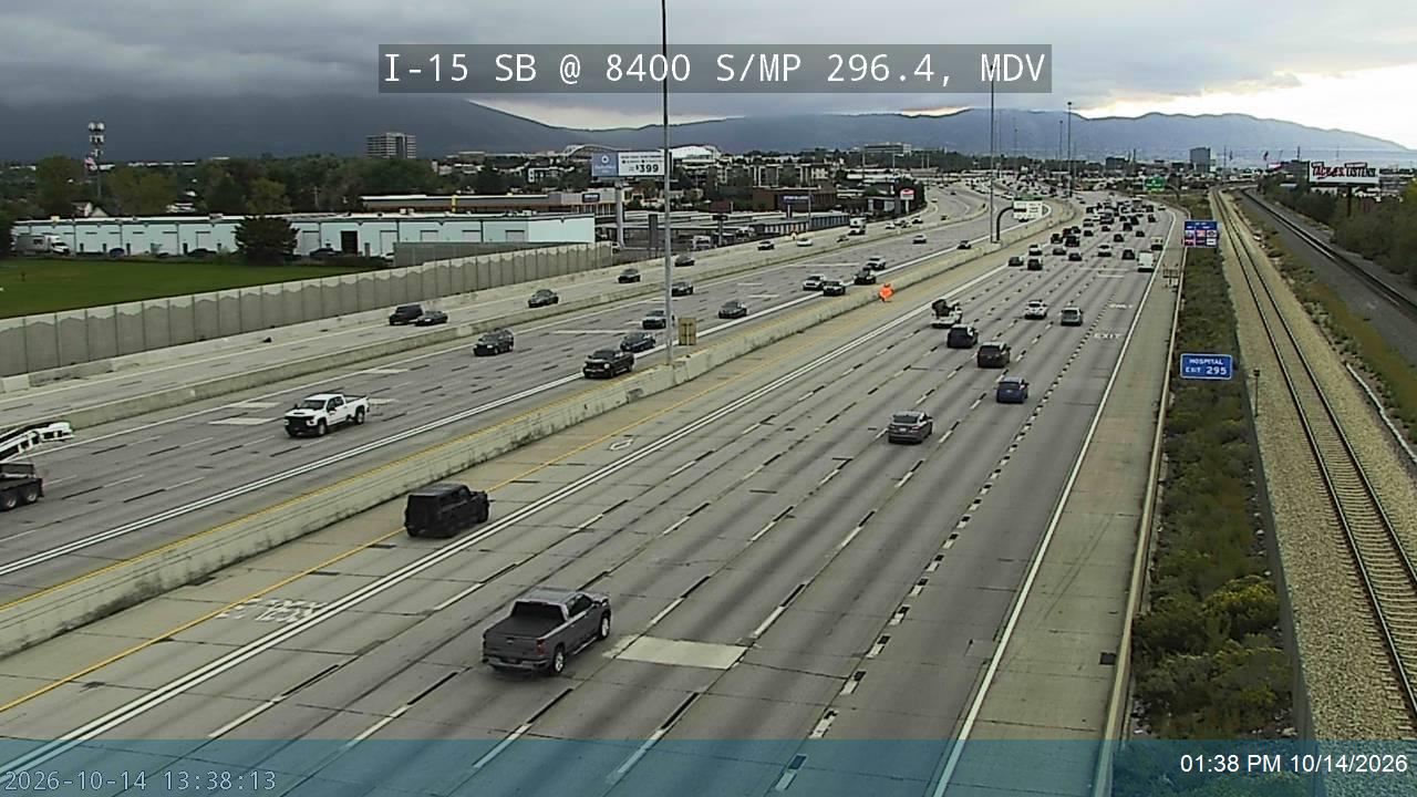 I-15 SB @ 8400 S / MP 296.4, MDV