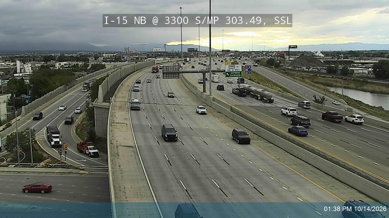 I-15 NB @ 3300 S / SR-171 / MP 303.49, SSL