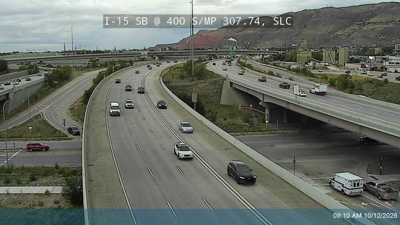 I-15 SB @ 400 S / MP 307.74, SLC