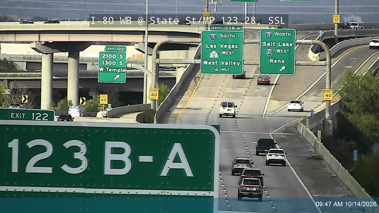 I-80 WB @ State St / US-89 / MP 123.28, SSL