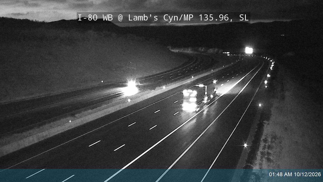 I-80 / Parleys Canyon WB @ Lambs Canyon Rd On-ramp / MP 135.96, SL
