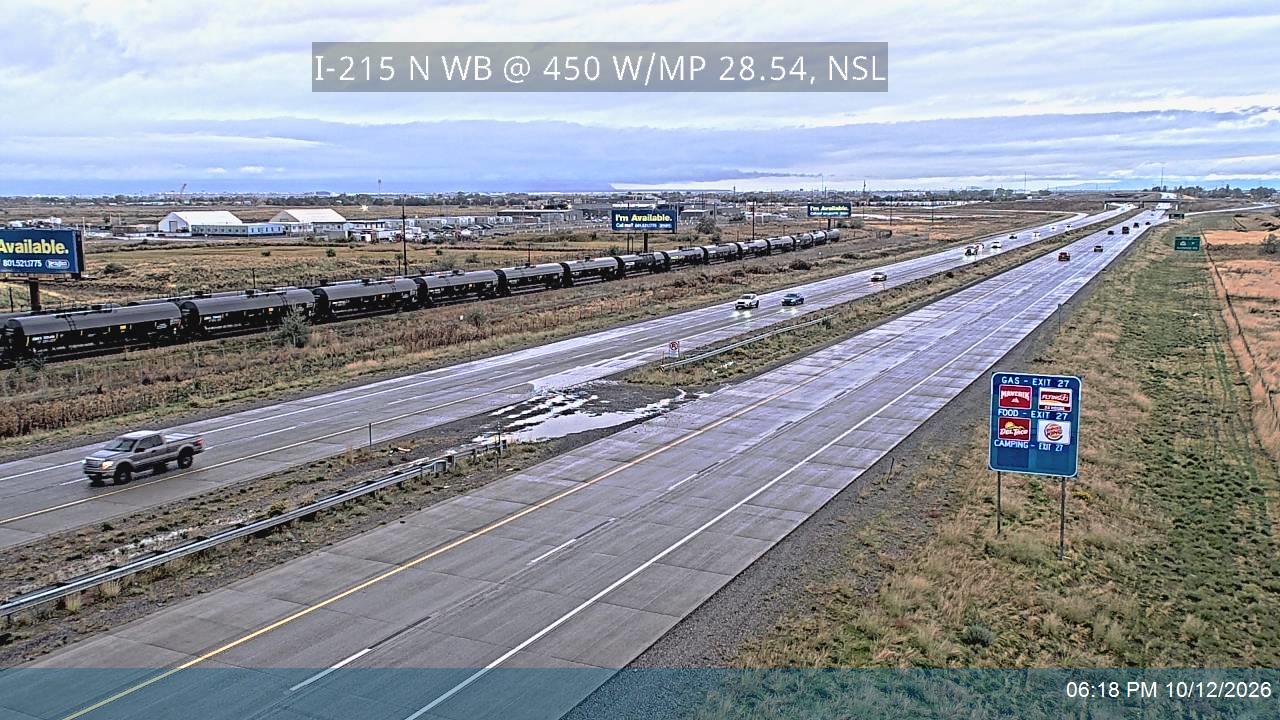 I-215 N WB @ 450 W / MP 28.54, NSL