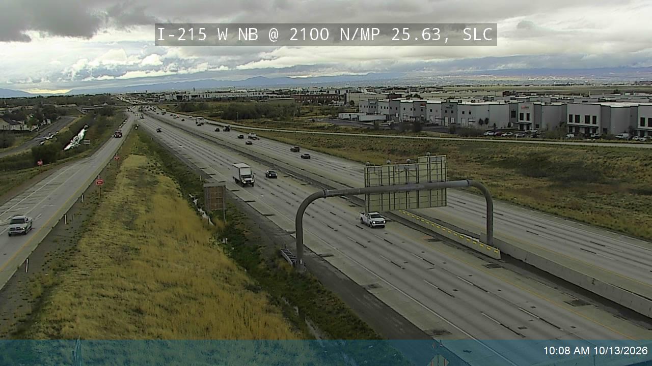 I-215 W NB @ 2100 N / MP 25.63, SLC