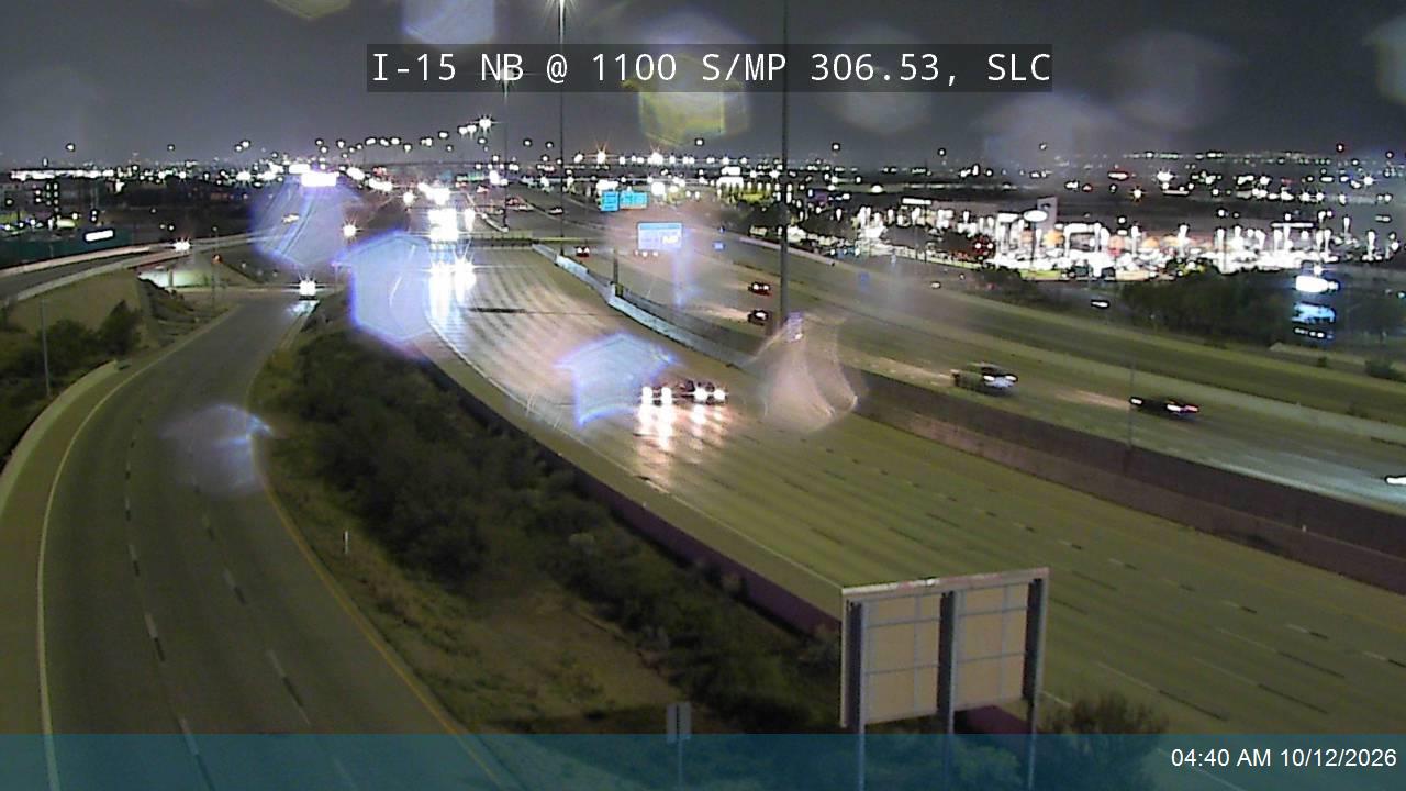 I-15 NB @ 1100 S / MP 306.53, SLC