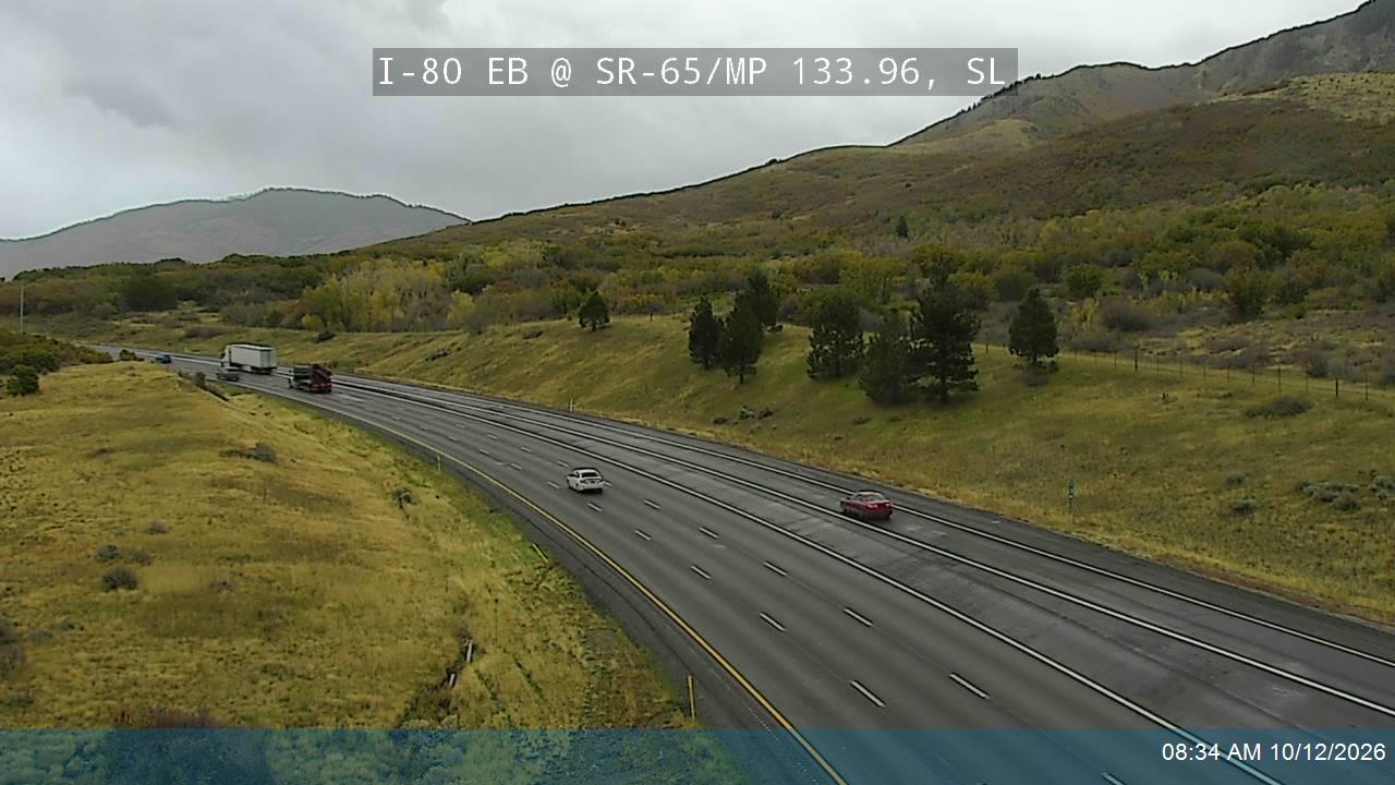 I-80 / Parleys Canyon EB @ East Canyon / SR-65 / MP 133.96, SL